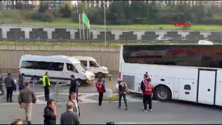 Trabzonspor taraftarları Galatasaray maçı için RAMS Park'a geldi