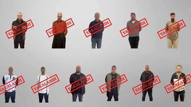 Kırmızı bültenle ve ulusal seviyede aranan 11 suçlu Türkiye'ye getirildi