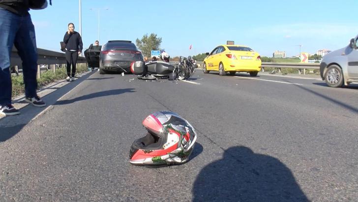 İstanbul - Eyüpsultan'da otomobile çarparak yaralanan motosiklet sürücüsü için seferber oldular