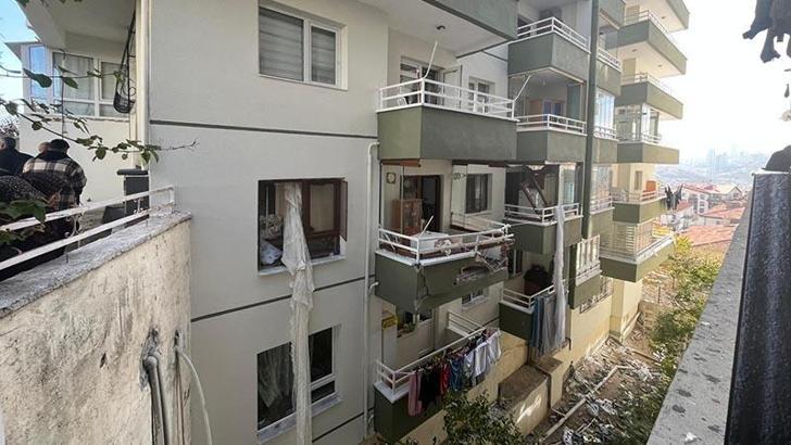 Ankara'da doğal gaz borusu kesilen dairede patlama