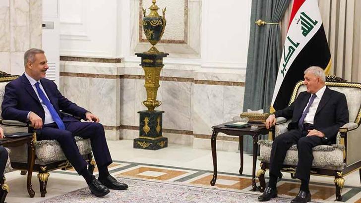 Bakan Fidan, Irak Cumhurbaşkanı Reşid tarafından kabul edildi