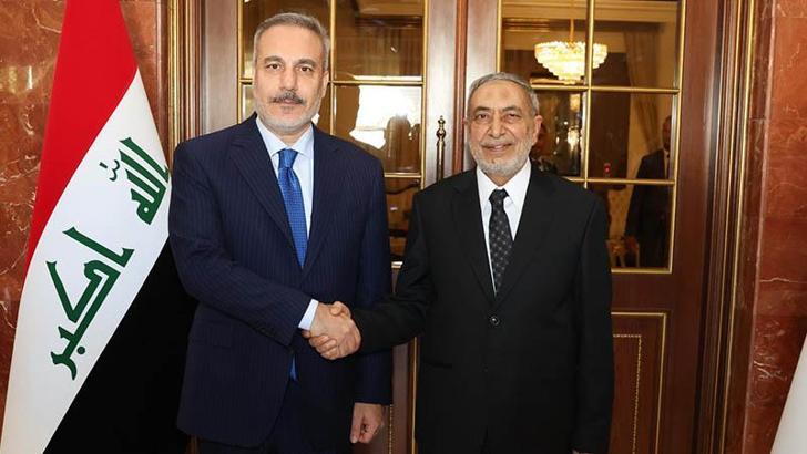 Bakan Fidan, Irak Temsilciler Meclisi Başkanı Meşhedani ile görüştü