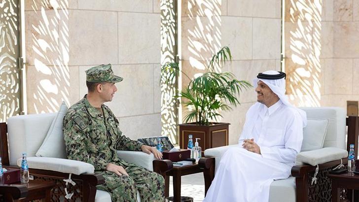 Katar Başbakanı Al Sani, ABD Merkez Komutanlığı Komutanı Cooper ile görüştü