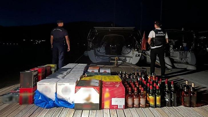 Marmaris açıklarında kaçakçılık operasyonu