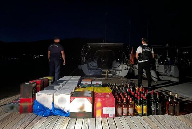 Marmaris açıklarında kaçakçılık operasyonu