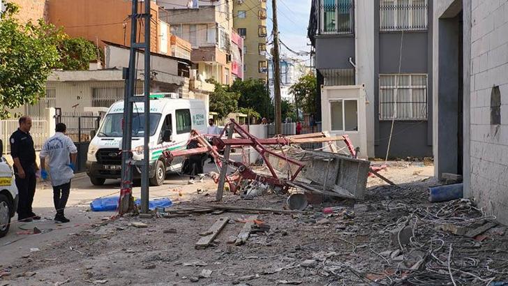 Asansörlü iskele metrelerce yükseklikten düştü: 1 ölü, 1 ağır yaralı