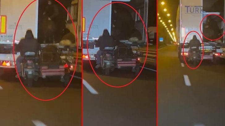 Hareket halindeki TIR'dan koyun çalan 2 şüpheli yakalandı