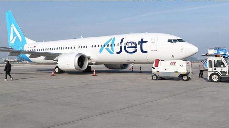 AJet'in fabrika çıkışlı 7'nci uçağı İstanbul'a geldi