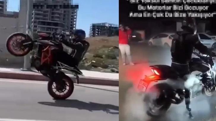 Motosikletle makas atan sürücüye 19 bin lira ceza