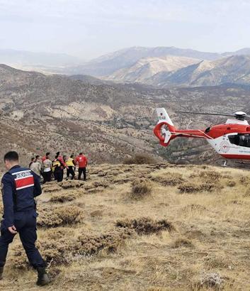 Dağda kalp krizi geçirdi; helikopterle hastaneye kaldırıldı