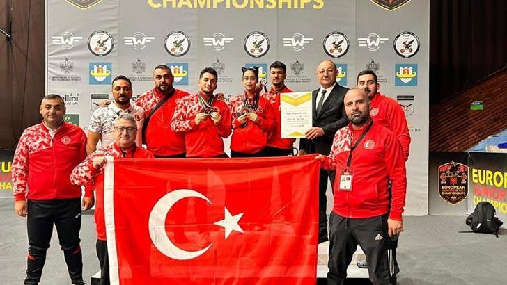 Milli Haltercilerimizden Arnavutluk’ta 49 madalyalı zafer