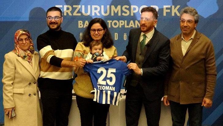 Erzurumspor'dan SMA hastası Teoman bebeğe destek
