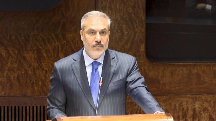 Bakan Fidan, Fin Parlamentosu Başkanı Jussi Halla-aho ile bir araya geldi