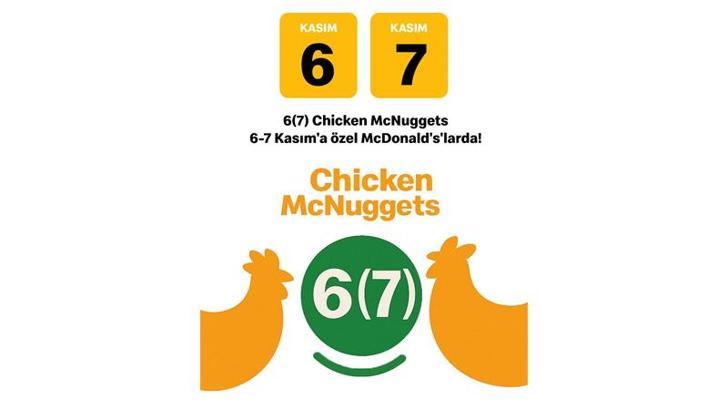 McDonald’s ‘6-7’ akımına özel kampanyasını duyurdu