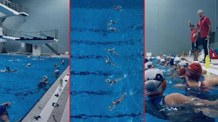 İzmir’de su topunda olimpik hazırlık başladı