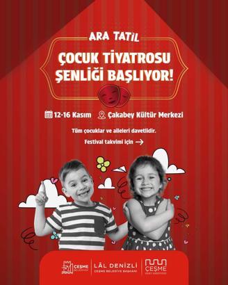 Çeşme'de çocuklar için ara tatilde 'tiyatro şenliği'