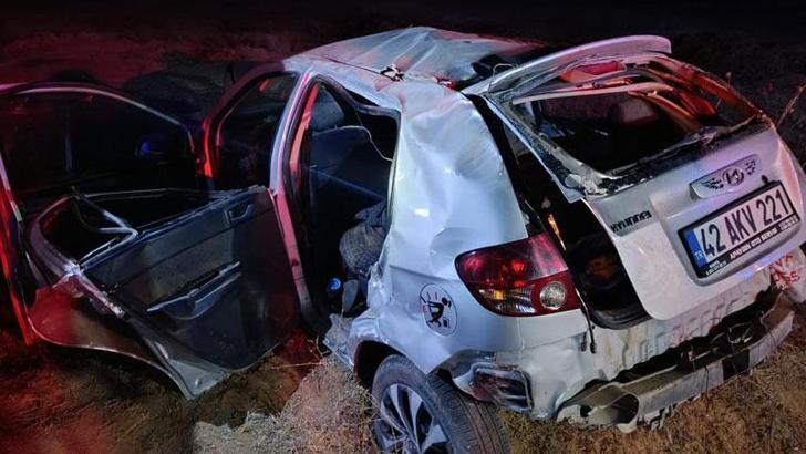 Kontrolden çıkan otomobil şarampole devrildi: 1 ölü, 3 yaralı