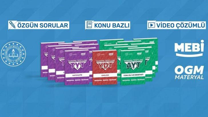 'MEBİ YKS Tarama Testi' kitapları yayımlandı