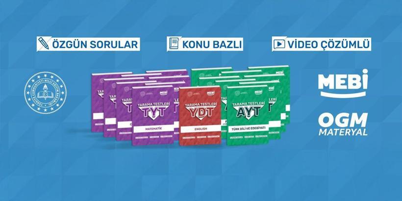 'MEBİ YKS Tarama Testi' kitapları yayımlandı