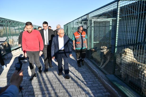 Başkan Büyükkılıç, Sahipsiz Hayvan Bakım ve Rehabilitasyon Merkezi’ni ziyaret etti