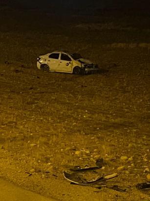 Mardin'de tarlaya devrilen otomobilin sürücüsü yaralandı
