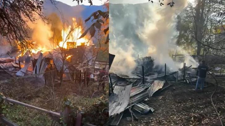 Karabük’te 2 katlı ahşap ev yandı; 5 kişi dumandan etkilendi