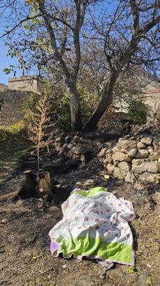 Bahçesindeki otları yakarken alevlerin arasında kalıp öldü