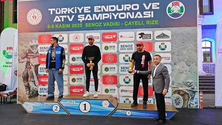 Senoz Vadisi’ndeki Türkiye Enduro ve ATV Şampiyonası tamamlandı
