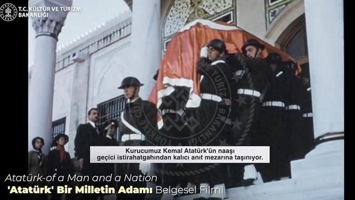 Bakan Ersoy, 'Bir Milletin Adamı' belgeselinden görüntülerle Atatürk'ü andı