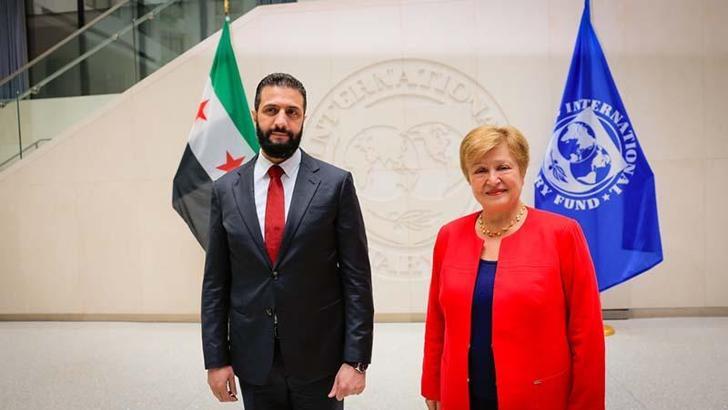 Suriye Cumhurbaşkanı Şara, IMF Başkanı Georgieva ile görüştü
