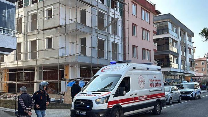 Ordu'da 3'üncü kattan düşen inşaat işçisi yaralandı