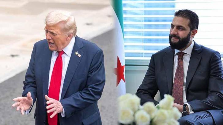 ABD Başkanı Trump ile Suriye Cumhurbaşkanı Şara bir araya geldi