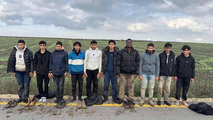 Edirne’de 10 kaçak göçmen yakalandı