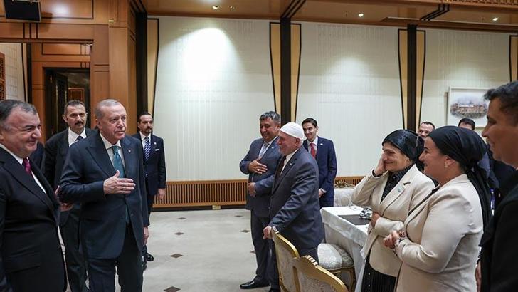 Cumhurbaşkanı Erdoğan, Dünya Ahıska Türkler Birliği heyetini kabul etti