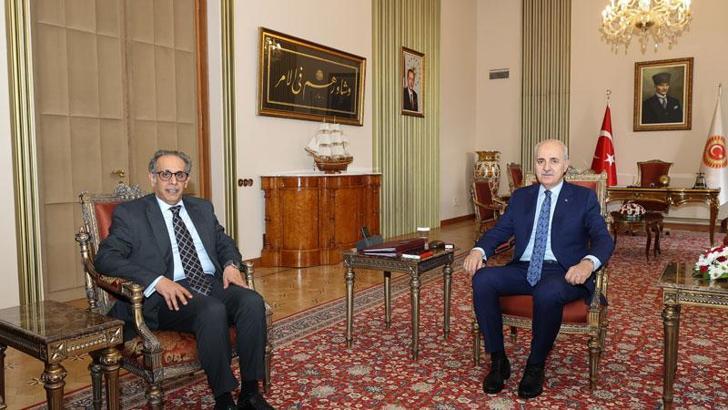 TBMM Başkanı Kurtulmuş, Kuveyt Büyükelçisi Aladwani’yi kabul etti
