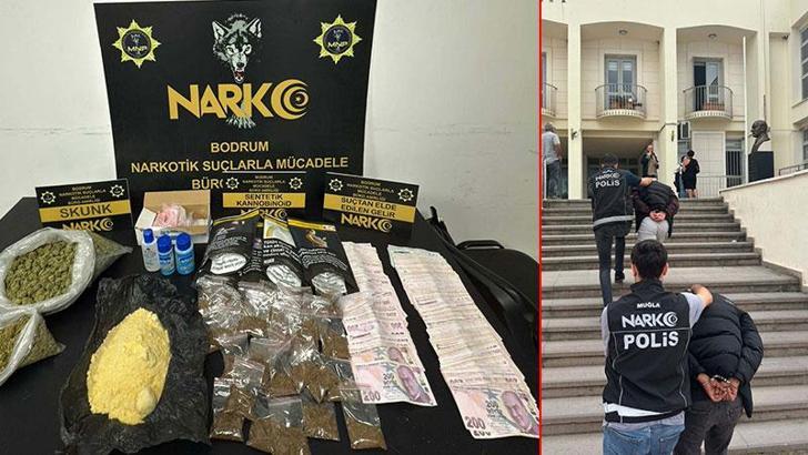 Narkotik polisinden otel odasına baskın; 2 şüpheli tutuklandı