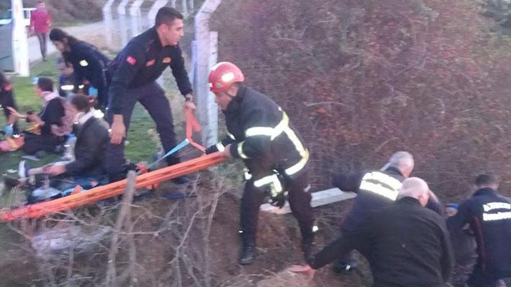 Aydın’da otomobil devrildi: 6 yaralı