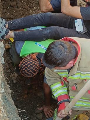 Hatay’da inşaat alanında göçük: 1 yaralı