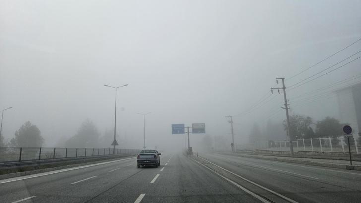 Bucak'ta sis görüş mesafesini düşürdü