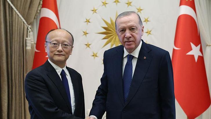 Cumhurbaşkanı Erdoğan, Asya Kalkınma Bankası Başkanı Kanda'yı kabul etti