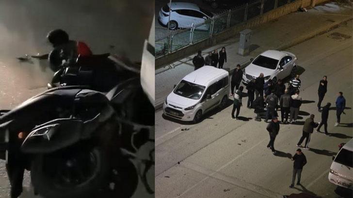 Hafif ticari araç ile çarpışan motosikletin sürücüsü yaralandı