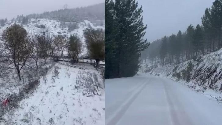 Adana’nın yüksek kesimlerine kar yağdı