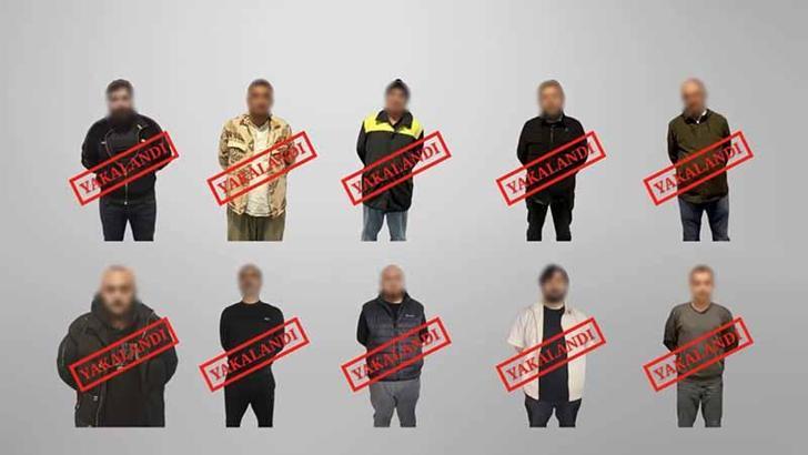 Kırmızı bültenle ve ulusal seviyede aranan 10 suçlu Türkiye'ye getirildi