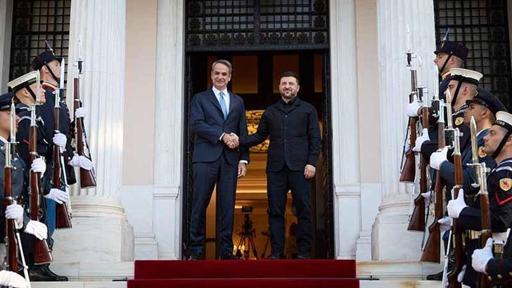 Zelenskiy, Yunanistan Başbakanı Miçotakis ile görüştü