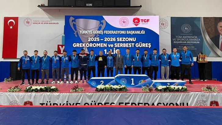 Grekoromen Güreş 1’inci Lig müsabakalarında zirve İstanbul Kasımpaşa’nın oldu