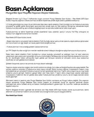 Artvin’de amatör maçta çıkan kavga kamerada (2)