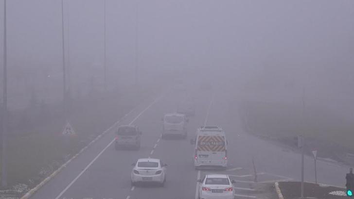 Sivas'ta yoğun sis