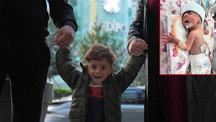 600 gram doğan ve 98 gün tedavi gören Asil bebek 2 yaşında