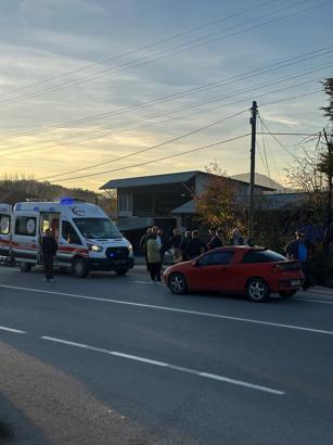 Otomobilin çarptığı yaya yaralandı