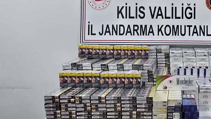 Kilis’te, 2 bin 420 paket kaçak sigara ele geçirildi